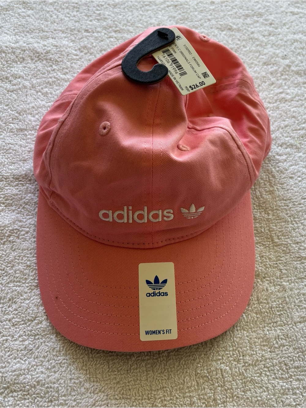 Adidas Womens C W Originals Forum StrapBack Cap Adjustable Hat Trace pink